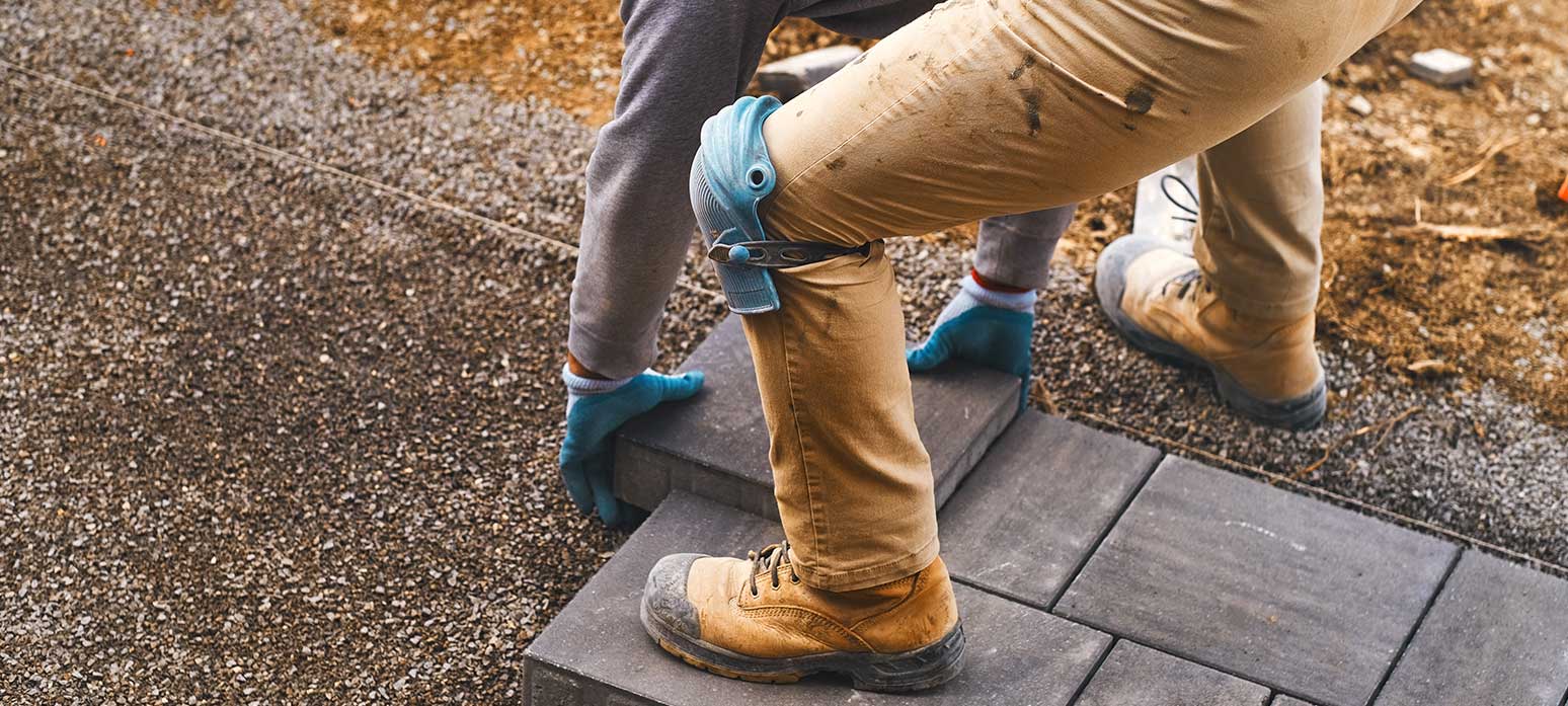 Paver patio installation